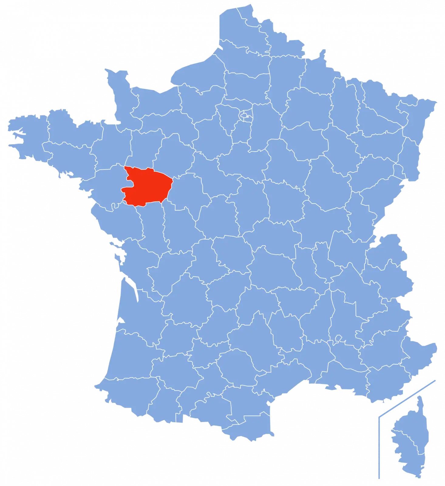 Vue de Segré-en-Anjou Bleu