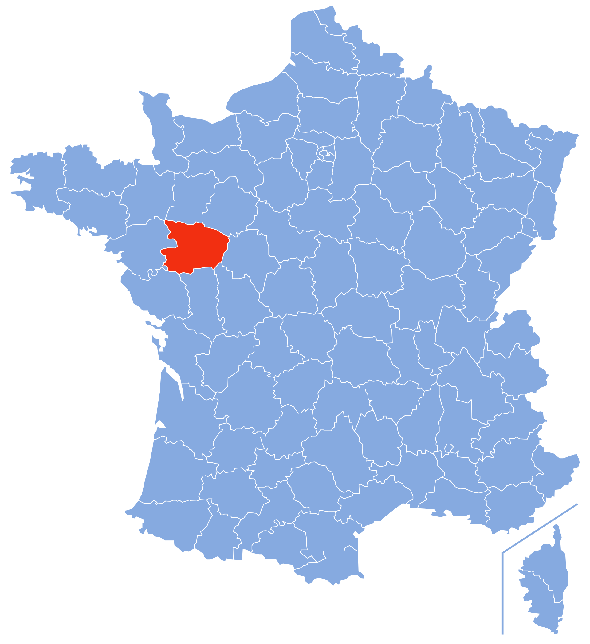 Vue de Segré-en-Anjou Bleu