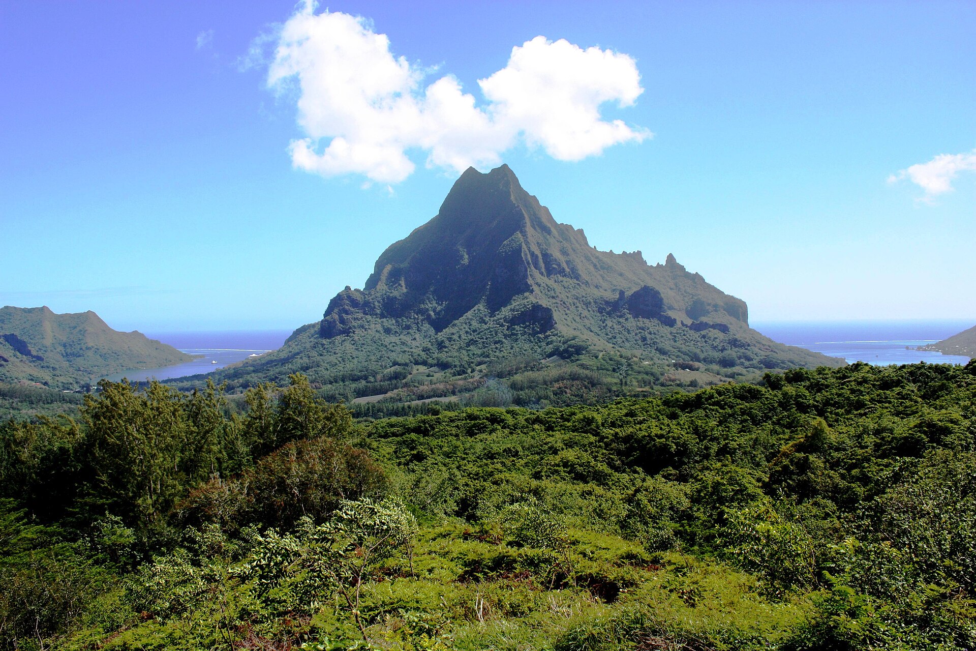 Vue de Moorea-Maiao